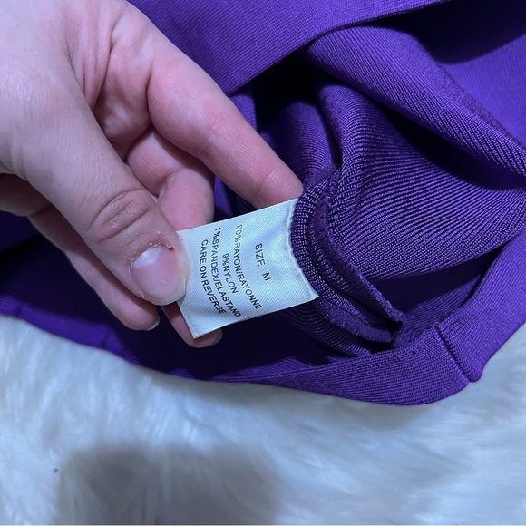 Boutique purple bandage skirt set size M - Picture 3 of 3